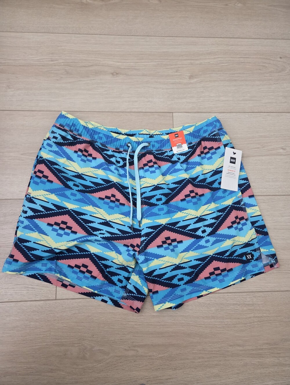 SAXX Oh Buoy XL 2N1 Swim Trunks Ballpark Pouch Mens 5” Inseam Lined Southwest